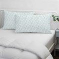 thumbnail image 4 of Aqua Spring Floral Throw Pillow Cover, Pillowcase Protectors with Zipper, Breathable Decorative Lumbar Pillow Case Cover, Summer Botanical Watercolor Pillow Shams for Couch Sofa 12x20Inch, 4 of 8