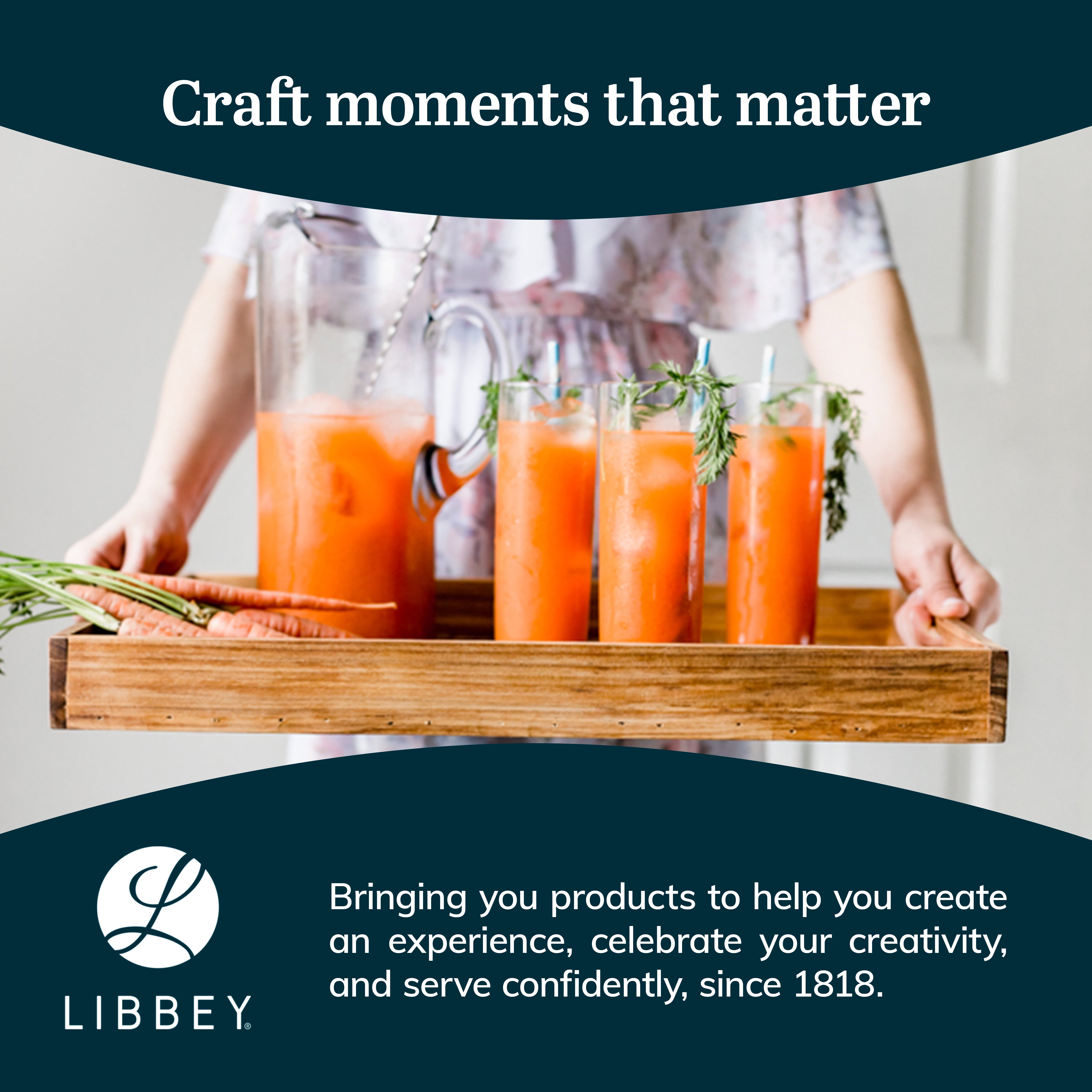 Libbey Modern Bar Highball Glasses Set of 6 and Pitcher, Tall, Bold Cocktail Glass, Pitcher Set, Glassware Sets for Boozy Brunch, Breakfast and More