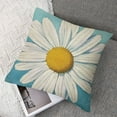 thumbnail image 7 of Daisy Pillow Covers  Farmhouse Spring Summer Daisy Floral Bloom Throw Pillows Garden Sun Flower Decorative Pillow Cases Square Cushion Cover for Home Couch Bed, Blue White, 7 of 7