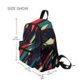 thumbnail image 3 of FORMRS School Backpack with Front Zippered Pocket 12" Student Travel Daypack, Orange Abstract Lines, 3 of 6