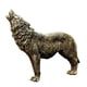 thumbnail image 3 of Estatuilla nórdico para manualidades, estatua de animales coleccionables, escultura de adorno de moda de resina para decoración de gabinete de Dorado Baoblaze Escultura de estatuilla de lobo, 3 of 8