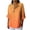 Orange, variant on Gradient Color Shirts for Women 3/4 Length Sleeve V Neck Tunic Tops Summer Button Down Loose Fit Lightweight Blouse Casual Going Out Work Travel Tops Wine L