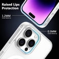 thumbnail image 5 of Magnetic Case for iPhone 14，Compatible with MagSafe & MIL-Grade Protection，[Not Yellowing] [Scratch-Resistant]，Translucent Matte Back Slim Phone Cover for iPhone 14，Frosted Clear, 5 of 12