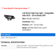 thumbnail image 2 of Right Passenger Side Fog Light - Compatible with 2015 - 2016 Honda CR-V, 2 of 2