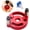 Red, variant on Center Spinner Drill Guide,Self Centering Doweling Jig,Center Spinners for Drilling,Center Spinners Wood Tool,Handheld Drill Guide for Straight Holes with 6/8/10mm Drill Bushings(Black)