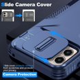 thumbnail image 2 of Rugged Case for Motorola Moto G Stylus 5G 2023 with Slide Camera Cover & Drop Protection Blue, 2 of 6