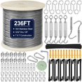 thumbnail image 1 of Kit de cables de acero inoxidable phepetroll 1/8 236 pies con M5, 1 of 7