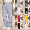 thumbnail image 2 of YUEHUA Sweat Pants for Mens Wide Leg Joggers Pants Workout Jogging Loose Fit Trousers with Pockets, 2 of 5