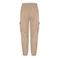 thumbnail image 4 of Mens Cargo Pants Drawstring Casual Hiking Pants Joggers Athletic Trousers Cotton Loose Straight Leg Sweatpants For Men, 4 of 5