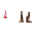 thumbnail image 1 of Escultura abstracta de fuego,Estatua de arte abstracto para decoración del hogar,Figura de mesa,Estatua de gato sujetalibros para oficina,decoración del hogar,Escultura Sujetalibros Estantes, 1 of 8