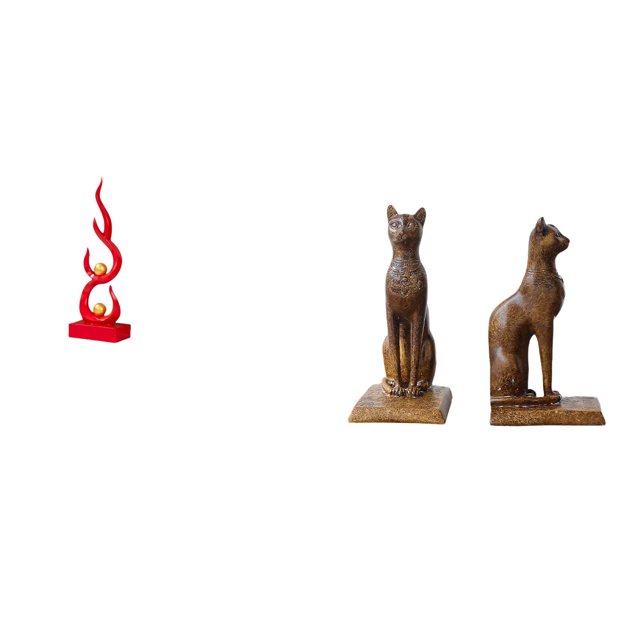 Escultura abstracta de fuego,Estatua de arte abstracto para decoración del hogar,Figura de mesa,Estatua de gato sujetalibros para oficina,decoración del hogar,Escultura Sujetalibros Estantes