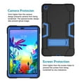 thumbnail image 2 of FIEWESEY for LG G Pad 5 10.1" Tablet Case,Heavy-Duty Drop-Proof and Shock-Resistant Hybrid case(Built-in Stand), for LG G Pad 5 FHD Tablet 2019+Tempered Glass Screen Protector(Black/Blue,1 Pack), 2 of 6