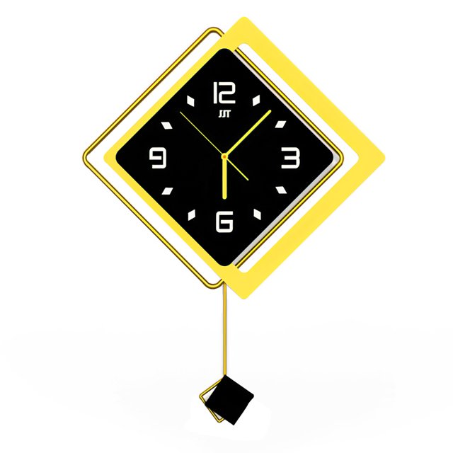 Relojes De Pared Modernos, Reloj Silencioso Sin Tictac, Decoración Única, Reloj Colgante Cuadrado, Reloj Contemporáneo Para Sala De Estar Y Dormitorio Sweethay HA026618-02