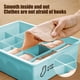thumbnail image 5 of Organizador de cajones de calcetines azul con montaje en cajón y tapa, caja de almacenamiento de ropa interior con compartimentos de clasificación, 5 of 6