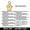 thumbnail image 2 of Sweet Birdhouse with Heart Wood Mini Charms Shapes DIY Craft Jewelry - With Hole - 12mm (26pcs), 2 of 7