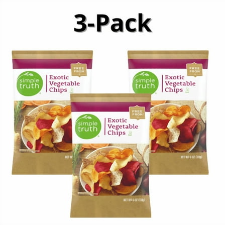 Simple Truth Exotic Vegetable Chips 3-Pack 6 oz