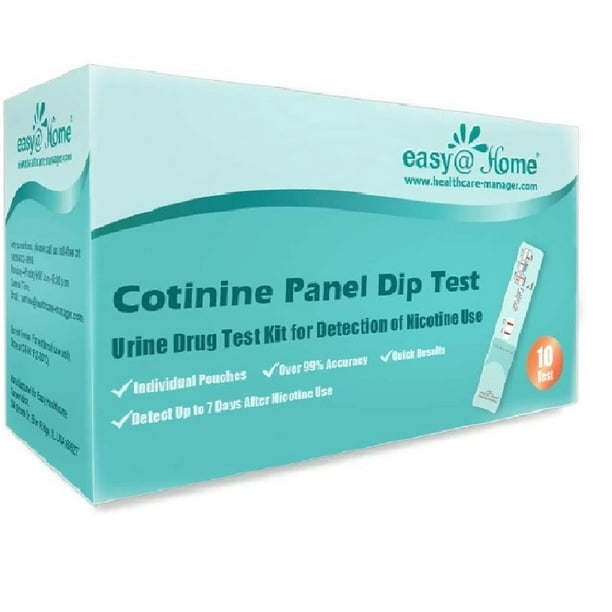 10 Pack Cotinine Urine Panel Dip Test Kit 200 ng/mL #ECOT-114 - Walmart.com