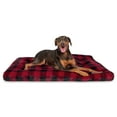 thumbnail image 6 of Vibrant Life Jumbo Dog Bed, X-Large Pillow Dog Bed, 48" x 38", Red and Black Plaid, 6 of 9