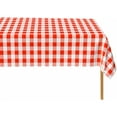 thumbnail image 2 of Red Gingham Checkered 12 Pack Standard Disposable Plastic Party Picnic Tablecloth 54 Inch. x 108 Inch. Rectangle Table Cover By Zimpleware, 2 of 6