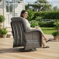 thumbnail image 6 of PARKWELL 8-Piece Outdoor Patio Furniture Set, 7-Seat High Back Wicker Cushioned Conversation Set with Coffee Table for Porch - Gray, 6 of 10