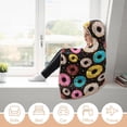 thumbnail image 6 of Sweet-tropical-pattern Wearable Blanket Women Men Hooded Blanket Adult Plush Poncho Lightweight Soft, 6 of 6