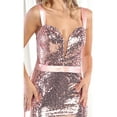 thumbnail image 2 of Women's Royal Blue Queen RQ7964 Anne Neckline Sequin Prom 2026 Dress Rose Pink Gold 10, 2 of 5