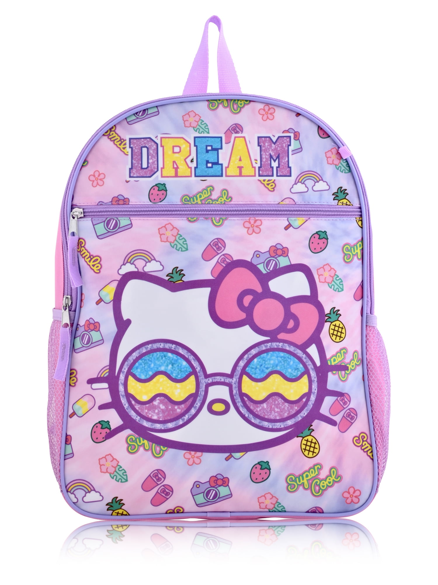 Sanrio Hello Kitty 5 pcs Set Backpack With Lunch Bag -Pink