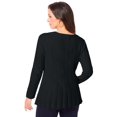 thumbnail image 2 of Jessica London Women's Plus Size Chevron Fit & Flare Sweater, 2 of 5
