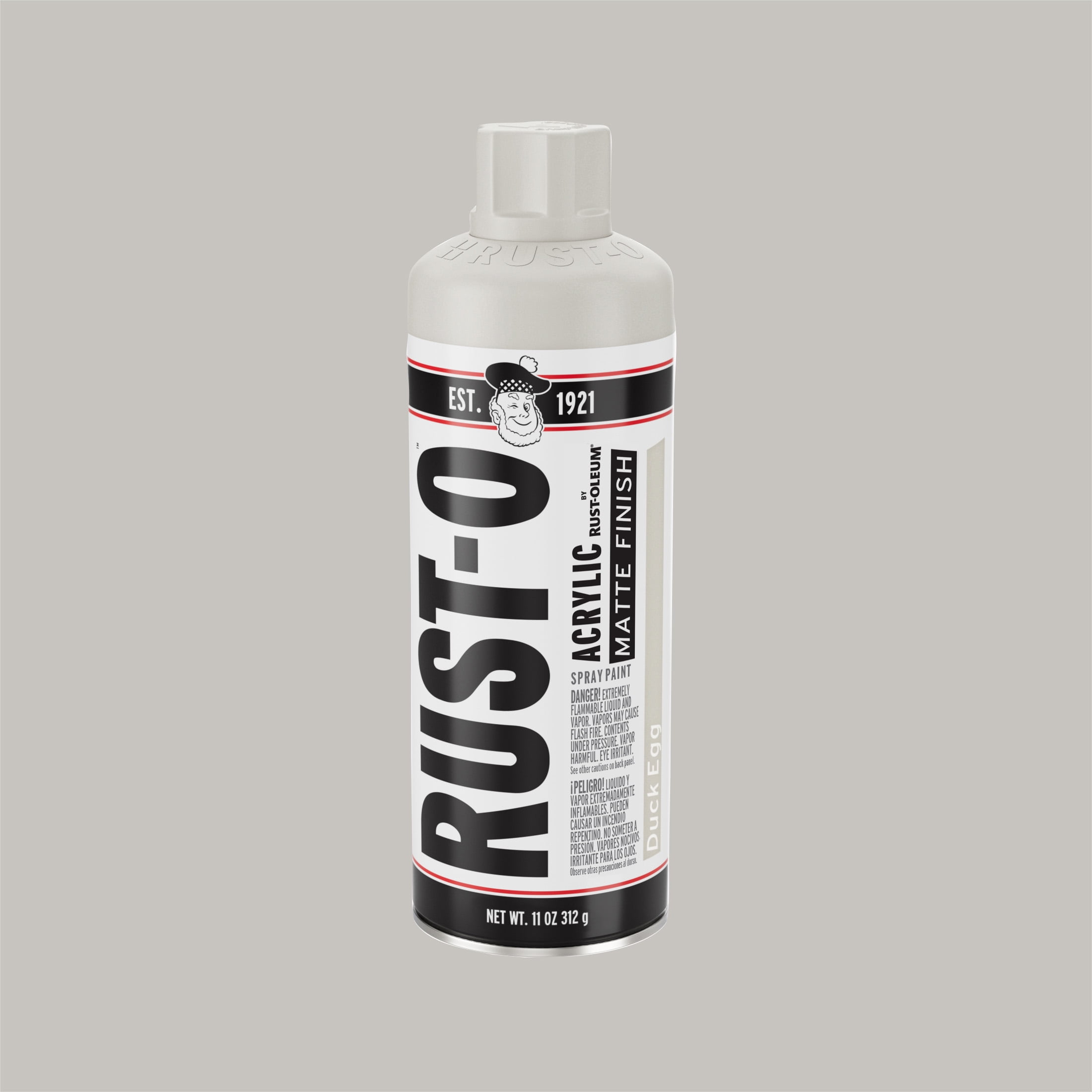 (2 pack) Duck Egg, Rust-Oleum Rust-O Acrylic Matte Spray Paint-392222, 11 oz
