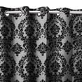 thumbnail image 5 of Grommet Blackout Curtain Taffeta Damask 56" Wide Tall Curtain, 5 of 11