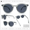 thumbnail image 2 of Retro Hipster Fashion Horn Rim Round Circle Len Plastic Sunglasses Slate - Black, 2 of 8