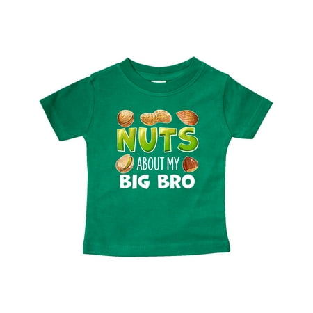 

Inktastic Nuts About My Big Bro Peanut Almond Pistachio Gift Baby Boy or Baby Girl T-Shirt