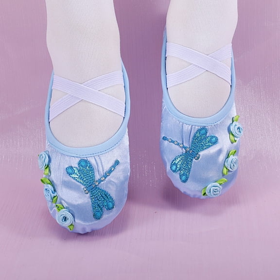 LvhaoGJOB Girls' Soft Flexible Sole Ballet Flats with Elegant Design and Flexible Flat Sole