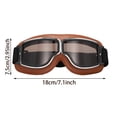 thumbnail image 3 of Klonfd Motorcycle Goggles Fits Over Glasses Soft Padded Riding Glasses With Slip Strap, 3 of 6