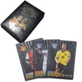 thumbnail image 1 of Tarjeta coleccionable de jugador de fútbol poco común, tarjeta de lámina dorada Ballsuperstar de 55 Uds. (negro), 1 of 8