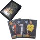thumbnail image 1 of Tarjeta coleccionable de jugador de fútbol poco común, tarjeta de lámina dorada Ballsuperstar de 55 Uds. (negro), 1 of 8