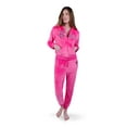 thumbnail image 3 of Barbie Logo Velour Matching Family Zip Up Hoodie and Jogger Pants Outfit Set Womens Small, 3 of 5