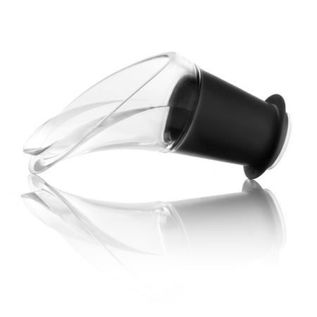 Vacu Vin Foil Cutter - Vacu Vin Crystal Wine Server / Pourer Set of 2, Black