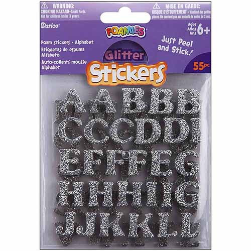 Foam Glitter Letters
