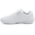 thumbnail image 5 of DADAWEN Girls White Cheerleading Shoe Athletic Training Competition Sneakers for 4.5 Big Kid, 5 of 6