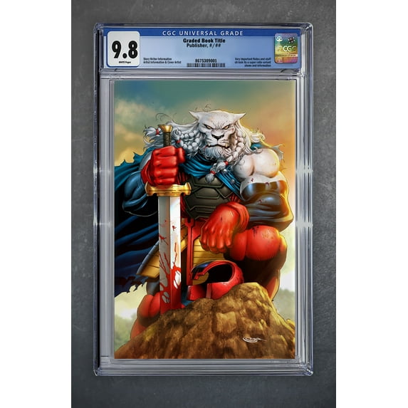 Invincible Universe: Battle Beast #1 CGC Universal Series 9.8 Sajad Shah PCB Hobby Variant B Virgin LTD 2000