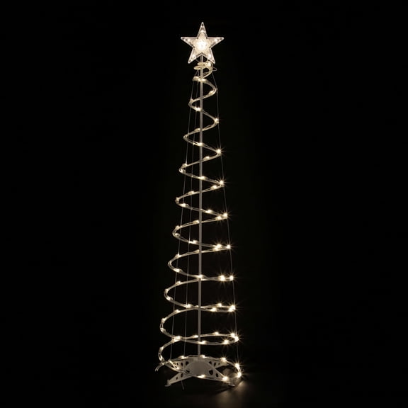 Northlight LED Lighted Spiral Outdoor Christmas Tree - 6' - Warm White Lights