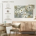 thumbnail image 4 of Elephant Stock Golden Garden Wall Art - Horizontal Canvas Wall Art - Living Room Wall Decor - Floral And Botanical Canvas - Gray And Beige Decor By Nan - 45" x 30", 4 of 4