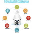 thumbnail image 5 of 2 Pack Light Bulb Security Camera, 360 Degree PTZ2.4GHz & 5G WiFi Camera, Wireless Home Indoor and Outdoor Camera + 32GB SD Card (Two), APP Access, Motion Detection Alarm, Local and Cloud Storage, 5 of 7