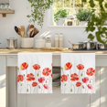 thumbnail image 4 of Red Flowers Kitchen Towels Set of 1, Watercolor Spring Country Botanical Floral Absorbent Dish Towels for Kitchen, Microfiber Hand Towel, Quick Drying Tea Towel for Cleaning Decorative Dishcloths, 4 of 7