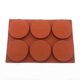 thumbnail image 3 of 2pcs 6 large discs 4 inch silicone cake mold chocolate dessert baking pan vibrating the same paragraph hug roll baking tool, 3 of 4