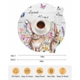 thumbnail image 6 of 15 Inch Round Placemats Set of 4, Grey Easter Non Slip Heat Insulation PP Table Mats, Spring Watercolor Tulip Flower Plant Wood Grain Washable Place Mats for Kitchen Dining Party Table Decor, 6 of 7