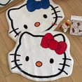 thumbnail image 2 of Alfombrilla de felpa Kawaii Sanrio Hello Kitty, alfombra antideslizante de imitación de cachemir, Gato Kt de dibujos animados, decoración de cabecera de habitación, Y2K Fivean unisex, 2 of 2