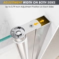 thumbnail image 4 of Sunny Shower 28 in. W x 72 in. H Frameless Pivot Shower Door 1/4 inch Glass in Chrome Finish, 4 of 12