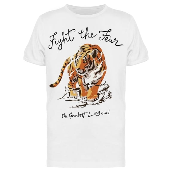 Fight The Fear Tiger Tee Men's -Image by Shutterstock